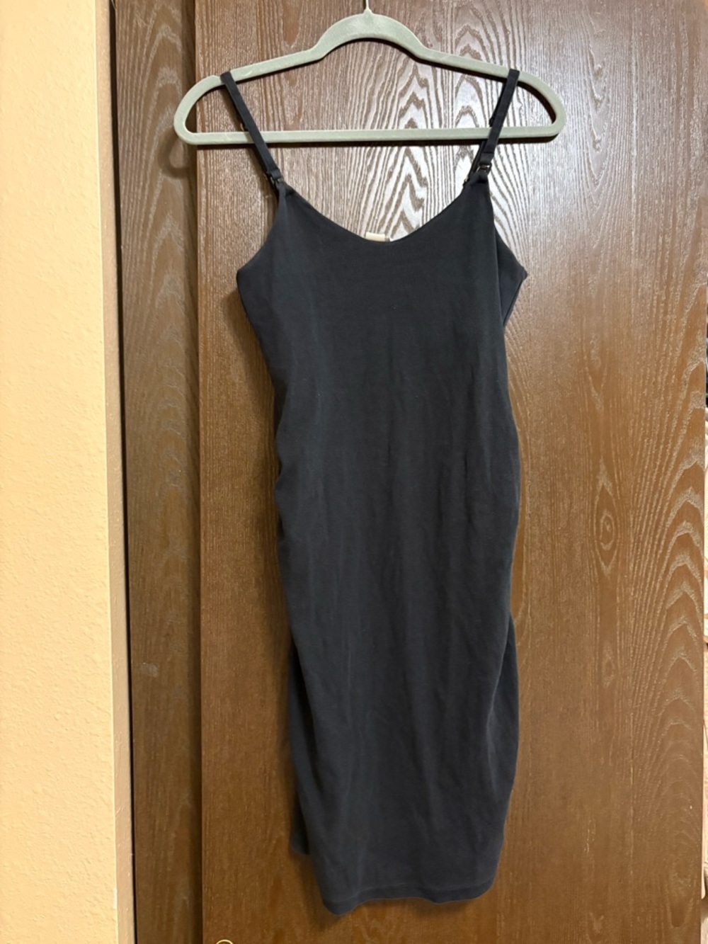 H&M Black Tank Nursing Dress with Adjustable Straps